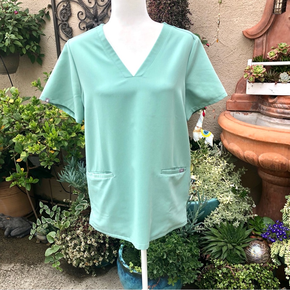 FIGS Limited Edition Jade Scrub Casma Top M/Yola Skinny Pant S - Picture 2 of 16
